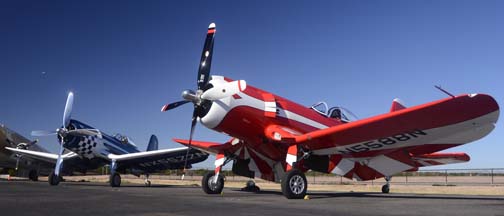 Goodyear Corsairs F2G-2 N5577N Race 74 and F2G-1 N5588N Race 57, December 27, 2011